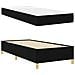 Letto a molle con materasso Nero e Bianco 90 x 200 cm Tessuto - Foto miniatura 6
