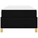 Letto a molle con materasso Nero e Bianco 90 x 200 cm Tessuto - Foto miniatura 7