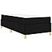 Letto a molle con materasso Nero e Bianco 90 x 200 cm Tessuto - Foto miniatura 9