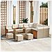 Set Divano da Giardino 13 pcs Beige e Crema 110 x 55 x 71 cm - Foto miniatura 2