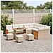 Set Divano da Giardino 13 pcs Beige e Crema 110 x 55 x 71 cm - Foto miniatura 3