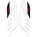 Adesivi Gel 3D Protezioni Boomerang Compatibili Con Yamaha Xmax 250 2014-2016 Nero-Rosso - Foto miniatura 1