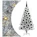Albero di Natale con 150 LED con supporto Argento 150 cm PET - Foto miniatura 1