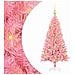 Albero di Natale con 150 LED con supporto Rosa 120 cm PVC - Foto miniatura 1