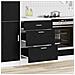Base per Cucina con cassetto Riga Rovere Nero 60 x 46 x 81,5 cm - Foto miniatura 2