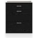 Base per Cucina con cassetto Riga Rovere Nero 60 x 46 x 81,5 cm - Foto miniatura 5