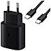 Samsung Caricabatterie Fast Charging Originale Rapido Casa Da Rete Usb-c Type C Ep-ta800 25w Black - Foto miniatura 2