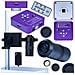 Set Microscopico Puppis Pink Pro 3 In 1 - Fotocamera 51mp Hdmi Usb, Obiettivo 100x, Piattaforma 50mm | Alta Qualità Immagine, Precisione, Stabilità - Foto miniatura 1