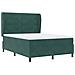 Letto a molle con materasso Verde Scuro 200 x 160 cm Poliestere - Foto miniatura 5