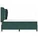 Letto a molle con materasso Verde Scuro 200 x 160 cm Poliestere - Foto miniatura 8