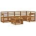 Set divani 6 pcs Naturale Legno di Acacia Massello - Foto miniatura 1