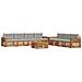 Set di divani da esterno 8 pcs Grigio Naturale e Chiaro - Foto miniatura 1