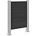 Recinzione Contenitore per Rifiuti Grigio 85 x 12 x 115 cm - Foto miniatura 1