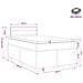 Letto box spring con materasso Crema 120 x 200 cm Tessuto - Foto miniatura 10