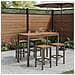 Tavolo Bar da Giardino Naturale e Caffè 108,5 x 55 x 105 cm - Foto miniatura 2