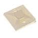 basette adesive 20x20mm per fascette da 4,8mm, colore neutro, 10pz - Foto miniatura 1