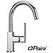 Miscelatore Lavabo Monoforo Con Bocca Tubo Orientabile E Scaraico Automatico Paini - Cromato Lucido - Foto miniatura 1