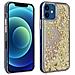 Cover Per Iphone 12 Mini Floating Glitter Gradient Liquid Glitter Oro - Foto miniatura 1