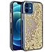 Cover Per Iphone 12 Mini Floating Glitter Gradient Liquid Glitter Oro - Foto miniatura 5