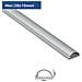Eu 1d3015a Eh Mini Trunking Cavo Elettrico Management Solution Autoadesivo Cord Cover - 30mm (w) X 15mm (h) - Effetto Alluminio (1-metri Di Lunghezza)  - Foto miniatura 2