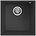 Lavello Quadra102 Sottotop 45.6x45.6 Colore Nero - Foto miniatura 1