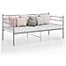 Telaio Divano Letto Grigio In Metallo 90x200 Cm - Foto miniatura 2