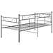Telaio Divano Letto Grigio In Metallo 90x200 Cm - Foto miniatura 5