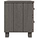 Comodino Grigio Chiaro 40x35x44,5 Cm In Legno Massello Di Pino - Foto miniatura 4