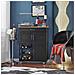 Carrello Di Servizio Credenza In Legno Mobile Cucina Nero Fkw45-sch - Foto miniatura 3