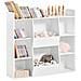 Libreria Per Bambini Scaffale Con 8 Scomparti Aperti Scaffale Per Giocattoli Bianco 106x30 X104cm Kmb55-w - Foto miniatura 1