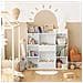Libreria Per Bambini Scaffale Con 8 Scomparti Aperti Scaffale Per Giocattoli Bianco 106x30 X104cm Kmb55-w - Foto miniatura 7