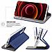 Custodia Folio Per Iphone 14 Plus Magnetica Funzione Supporto, Blu - Foto miniatura 3