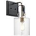 Applique Industrial Nordico Kitner Acciaio Nichel Lucido Vetro 1 Luce E27 - Foto miniatura 1