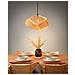Lampadario Halil Legno Di Bambù Beige - Foto miniatura 1