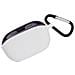 Custodia Per Jbl Wave 100tws Con Moschettone - Cover Protettiva In Silicone Morbido White - Foto miniatura 1