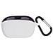 Custodia Per Jbl Wave 100tws Con Moschettone - Cover Protettiva In Silicone Morbido White - Foto miniatura 2