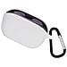 Custodia Per Jbl Wave 100tws Con Moschettone - Cover Protettiva In Silicone Morbido White - Foto miniatura 3