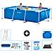 Piscina Fuori Terra - Rettangolo - 300x200x75 Cm - Blu - Include Accessori Coordinati A164 - Foto miniatura 1
