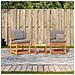 Lusso Casadino -  Set Salotto Da Giardino 3 Pz Marrone Cera Legno Massello Pino - Foto miniatura 2