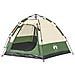 Tenda da Campeggio Cabina 4 Persone Verde a Rilascio Rapido - Foto miniatura 3