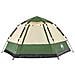 Tenda da Campeggio Cabina 4 Persone Verde a Rilascio Rapido - Foto miniatura 4
