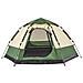 Tenda da Campeggio Cabina 4 Persone Verde a Rilascio Rapido - Foto miniatura 5