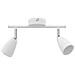 faretti da soffitto 2 vie regolabili GU10 bianchi - Foto miniatura 1