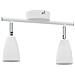 faretti da soffitto 2 vie regolabili GU10 bianchi - Foto miniatura 5