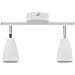 faretti da soffitto 2 vie regolabili GU10 bianchi - Foto miniatura 6