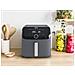 Easy Fry Mega EY855BE0 friggitrice Singolo 7,5 L Indipendente 2020 W Friggitrice ad aria calda Grigio - Foto miniatura 6