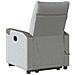 Poltrona Alzapersona Massaggi Reclinabile Grigio Nuvola Tessuto - Foto miniatura 7