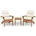 Set Salotto da Giardino Adirondack 3pz Legno Massello di Acacia - Foto miniatura 1