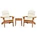 Set Salotto da Giardino Adirondack 3pz Legno Massello di Acacia - Foto miniatura 3