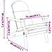 Set Salotto da Giardino Adirondack 3pz Legno Massello di Acacia - Foto miniatura 7